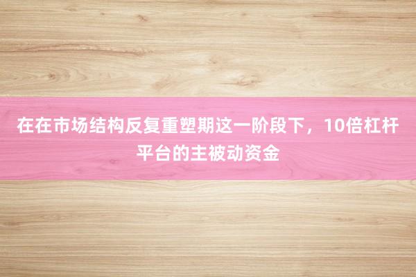 在在市场结构反复重塑期这一阶段下，10倍杠杆平台的主被动资金