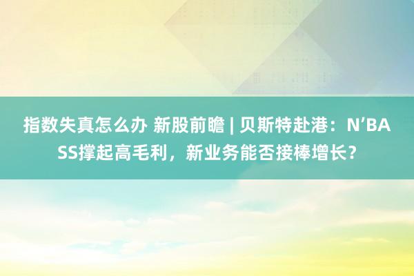 指数失真怎么办 新股前瞻 | 贝斯特赴港：N’BASS撑起高毛利，新业务能否接棒增长？